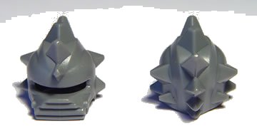 LEGO onderdeel Minifigure, Headgear Helmet Spiked with Flat Chin Protector (85944)
