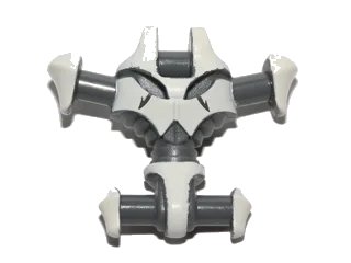LEGO onderdeel Torso Mechanical, General Grievous White Pattern (87566pb02)