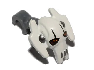 LEGO onderdeel Minifigure, Head, Modified SW General Grievous White Pattern (87567pb02)
