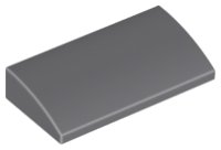 LEGO part Slope, Curved 2 x 4 x 2/3 with Bottom Tubes 88930