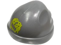 LEGO onderdeel Minifigure, Headgear Cap, Beanie with Lime Brick Graffiti Pattern 90541pb01
