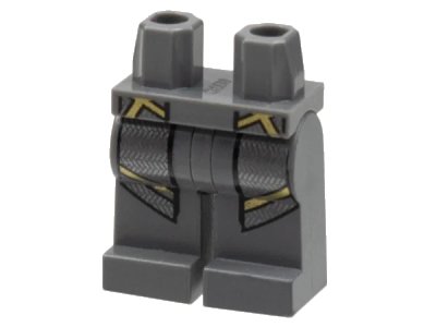 LEGO onderdeel Hips and Legs with Long Angled Coattails Pattern (Loki) (970c00pb0172)