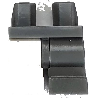 LEGO onderdeel Hips and 1 Dark Bluish Gray Medium Left Leg, 1 White Medium Right Leg (970dm01)