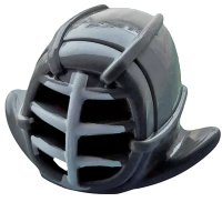 LEGO part Minifigure, Headgear Helmet Ninjago Kendo with White Grille Mask Pattern 98130pb01