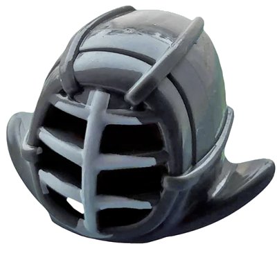 LEGO onderdeel Minifigure, Headgear Helmet Ninjago Kendo with White Grille Mask Pattern (98130pb01)