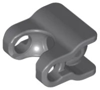 LEGO onderdeel Hero Factory Arm / Leg Extender with Ball Joint and Ball Socket 98613