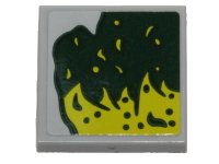 LEGO part Carreau, Modifié 2 x 2 Inversé avec Motif Slime Citron Côté Droit du Modèle (Autocollant) - Set 40336 11203pb043R