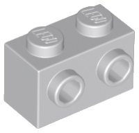 LEGO part Stein, Modifié 1 x 2 avec Tenons sur 1 Côté 11211