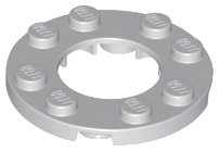 LEGO part Plate, Round 4 x 4 with 2 x 2 Round Open Center (11833)