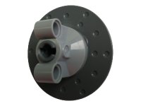 LEGO part Technic, Lenkachse mit 2 Bolzenlöchern mit Dunkelblaugrau-Lenk-Radnabe 3 Bolzenlöcher Rund (11950/ 35189) 11950c02