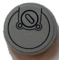 LEGO part Tile, Round 2 x 2 with Bottom Stud Holder with Filler Cap Pattern (Sticker) - Set 60073 14769pb034