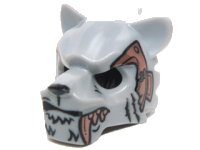 LEGO part Minifigure, Copricapo Maschera Tigre con Bianco Zanna, Rame Zanna e Rame Armatura con Rivetti Pattern 15083pb09
