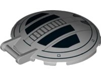 LEGO onderdeel Dish 6 x 6 Inverted with Bar Handle with SW TIE Advanced Hatch Pattern 18675pb01