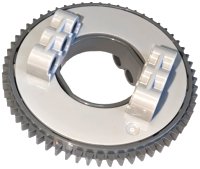 LEGO part Technic Turntable 60 Tooth with Dark Bluish Gray Top with Straight Teeth (18939 / 88738) 18939c05