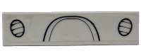 LEGO part Tile 1 x 4 with Dashboard and Speakers Pattern (Sticker) - Set 4431 2431pb0236