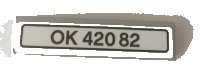LEGO part Baldosa 1 x 4 con Patrón 'OK 42082' (Adhesivo) - Set 42082 2431pb0582