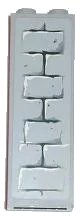 LEGO onderdeel Brick 1 x 2 x 5 with Light Bluish Gray Bricks Pattern (Sticker) - Set 8813/8823 (2454pb031)