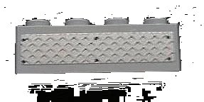 LEGO onderdeel Brick 2 x 4 with Tread Plate Pattern (Sticker) - Set 3180 (3001pb072)