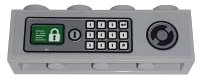 LEGO onderdeel Brick 1 x 4 with Safe and Keypad Pattern (Sticker) - Set 60198 3010pb294