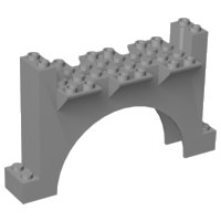 LEGO part Arch 4 x 12 x 6 Wall with Channels (30272)