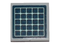 LEGO onderdeel Tile 2 x 2 with Dark Blue Solar Panel Pattern (Sticker) - Set 41424 3068pb1420