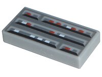 LEGO part Piastrella 1 x 2 con Pattern Computer SW 3069ps1