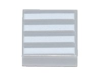 LEGO part Tuile 1 x 1 avec Motif 4 Rayures Blanches 3070pb140