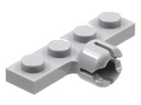 LEGO part Plate, Modified 1 x 4 with Tow Ball Socket, Short, 4 Slots (7mm Socket Length) 3183c