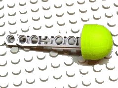 LEGO onderdeel Projectile Arrow, Liftarm Shaft with Solid Lime Rubber End (32133ac05)