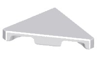 LEGO part Tile, Modified 2 x 2 Triangular 35787