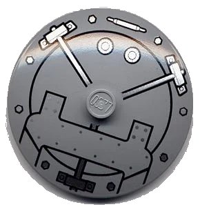 LEGO onderdeel Dish 4 x 4 Inverted (Radar) with Solid Stud with Vault Door Pattern (3960pb009)