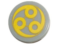 LEGO part Tile, Round 2 x 2 with Yellow Circles Pattern (Sticker) - Set 7678 4150pb065