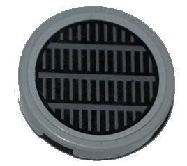 LEGO onderdeel Tile, Round 2 x 2 with SW Millennium Falcon Grille Pattern (Sticker) - Set 7965 (4150pb121)