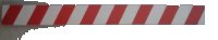 LEGO part Tile 1 x 8 with Red and White Danger Stripes Pattern (Sticker) - Set 8147 4162pb056