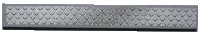 LEGO part Tile 1 x 8 with Silver Tread Plate with Darker Middle Pattern (Sticker) - Set 8186 4162pb068