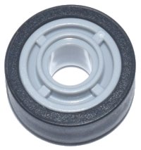 LEGO part Wheel 11mm D. x 8mm with Center Groove with Black Tire 14mm D. x 6mm Solid Smooth (42610 / 50945) 42610c02