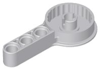 LEGO part Technic Rotation Joint Disk with Large Pin and 3L Liftarm Thick (44225)