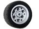 LEGO onderdeel Wheel 30.4mm D. x 20mm with 3 Pin Holes with Black Tire 43.2 x 22 ZR (44292 / 44309) (44292c02)