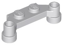 LEGO part Plate, Modified 1 x 4 Offset (4590)