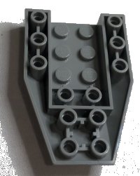 LEGO onderdeel Wedge 6 x 4 Triple Inverted with Connections between 4 Studs 4856b