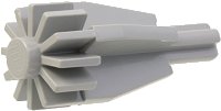 LEGO part Engine, Smooth Large, Center with Fan/Gear and Axle End 4869