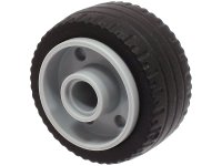 LEGO part Wheel 18mm D. x 14mm with Pin Hole, Fake Bolts and Shallow Spokes with Black Tire 24 x 12 Low (55981 / 18977) 55981c08