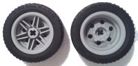 LEGO part Wheel 30.4mm D. x 20mm with No Pin Holes and Reinforced Rim with Black Tire 43.2 x 22 ZR (56145 / 44309) 56145c01