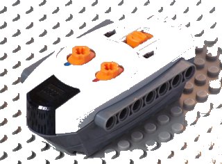LEGO onderdeel Electric Power Functions 9V Remote Control Unit with Dark Bluish Gray Bottom (58122c00 / 58135) (58122c01)