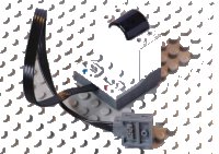LEGO part Electric Power Functions Receiver Unit with Dark Bluish Gray Bottom 58123c01