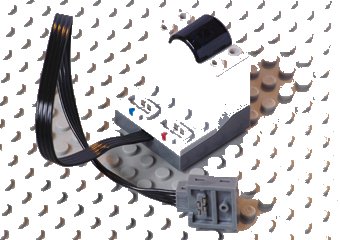 LEGO onderdeel Electric Power Functions Receiver Unit with Dark Bluish Gray Bottom (58123c01)