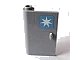 LEGO part Door 1 x 3 x 4 Left - Open Between Top and Bottom Hinge with Maersk Star Logo Pattern (Sticker) - Set 10219 58381pb02