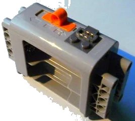 LEGO onderdeel Electric 9V Battery Box 4 x 11 x 7 PF with Orange Switch (59510c00)