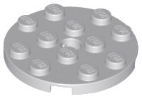 LEGO onderdeel Plate, Round 4 x 4 with Hole 60474