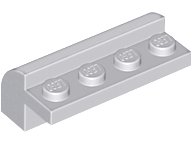 LEGO part Slope, Curved 2 x 4 x 1 1/3 with 4 Recessed Studs 6081